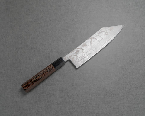 Hatsukokoro / Miyazaki Kajiya "Ryusui" ATS-34 Damascus Kirtsuke Gyuto with Wenge Buffalo Horn Handle