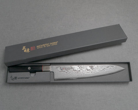 Mcusta Zanmai "Hybrid Splash" Damascus 240mm Gyuto