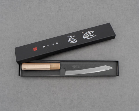 Kaishin Aogami #2 Kurouchi Kasumi 150mm Petty