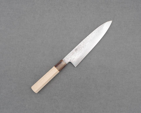 Kaishin Ginsan (Silver #3) Damascus Gyuto