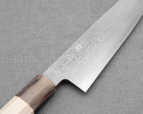 Kaishin Ginsan (Silver #3) Damascus Gyuto
