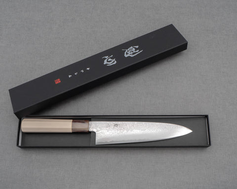 Kaishin Ginsan (Silver #3) Damascus Gyuto
