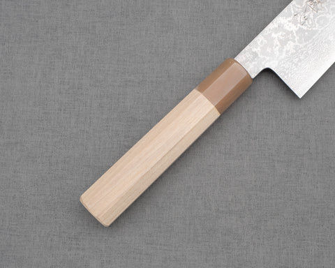 Kaishin Ginsan (Silver #3) Damascus Kiritsuke Gyuto