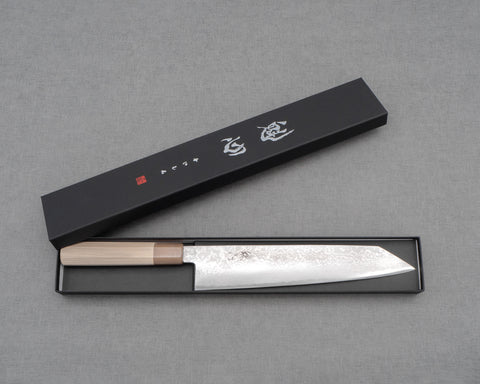 Kaishin Ginsan (Silver #3) Damascus Kiritsuke Gyuto