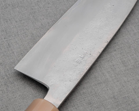 Kaishin / Miyazaki-Kajiya "Tsubaki" Ginsan (Silver #3) Nashiji Kasumi 210mm Gyuto