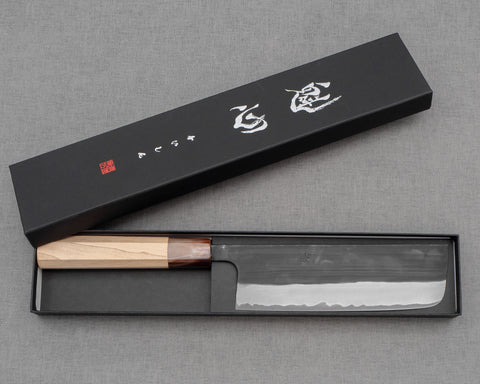 Kaishin Shirogami #2 Kurouchi Kasumi 165mm Nakiri