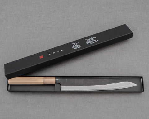 Kaishin Shirogami #2 Kurouchi Kasumi 240mm Sujihiki