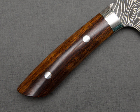 Takeshi Saji R2/SG2 Black Damascus 240mm Kiritsuke Gyuto with Ironwood Handle