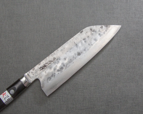 Teruyasu Fujiwara "Maboroshi no Meito" Shirogami #1 Tsuchime Nashiji Santoku