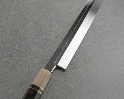 Genkai Masakuni Mizu-Honyaki Shirogami #2 Ripple Mirror 300mm Sakimaru Takohiki