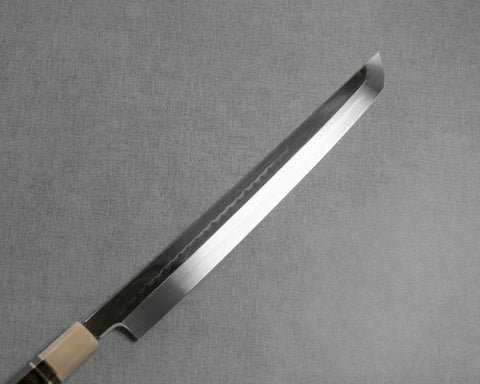 Genkai Masakuni Mizu-Honyaki Shirogami #2 Ripple Mirror 300mm Sakimaru Takohiki
