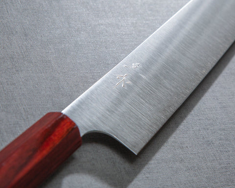 Kei Kobayashi R2/SG2 270mm Sujihiki with Urushi Red Pakka Wood Handle