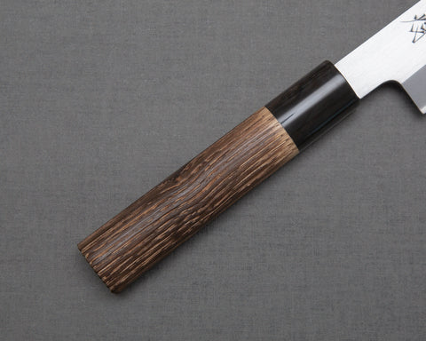 Mutsumi Hinoura Aogami #2 "Sentsuchi Hyakuren" Petty 135mm with Chestnut Handle