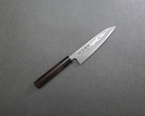 Seki Kanetsune "Zen-Bokashi" Aogami #2 Damascus 135mm Petty