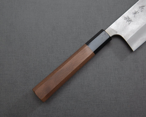 Yoshimi Kato Aogami Super Nashiji 165mm Nakiri with Walnut / Buffalo Horn Handle