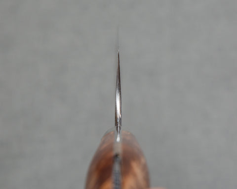 Yoshimi Kato Aogami Super Nashiji Kurouchi 210mm Kiritsuke Gyuto with Maplewood Handle