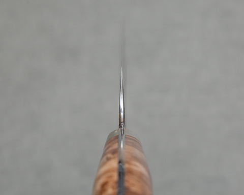 Yoshimi Kato Aogami Super Nashiji Kurouchi Sujihiki with Maplewood Handle