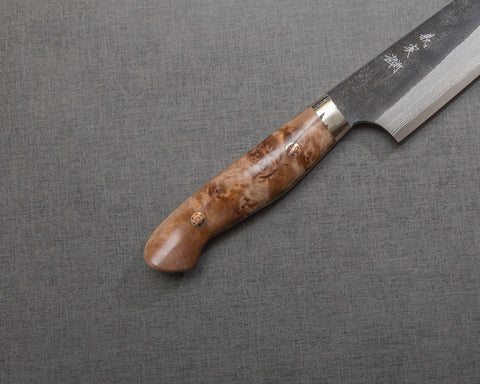 Yoshimi Kato Aogami Super Nashiji Kurouchi Sujihiki with Maplewood Handle