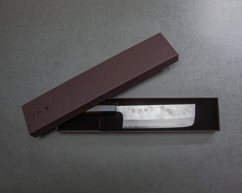 Yoshimi Kato Aogami Super Nashiji 165mm Nakiri with Wenge / Buffalo Horn Handle