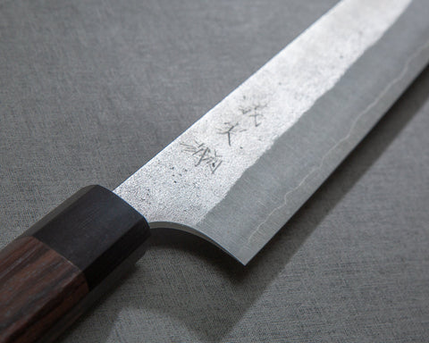 Yoshimi Kato Ginsan (Silver #3) Nashiji 270mm Sujihiki
