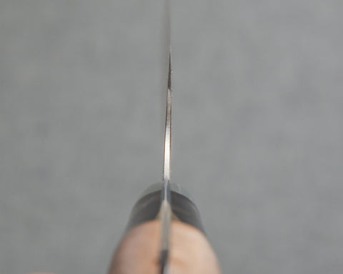 Yoshimi Kato R2/SG2 Black Damascus 240mm Gyuto with Stabilized Wood / Polished Tigereye Acrylic Handle