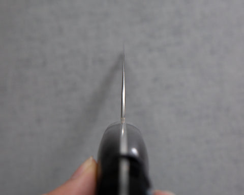 Yoshimi Kato R2/SG2 Diamond Damascus 210mm Gyuto with Polished Black & White Acrylic Handle