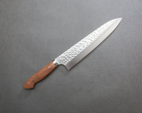 Yoshimi Kato R2/SG2 Tsuchime Gyuto with Cherry Wood Handle