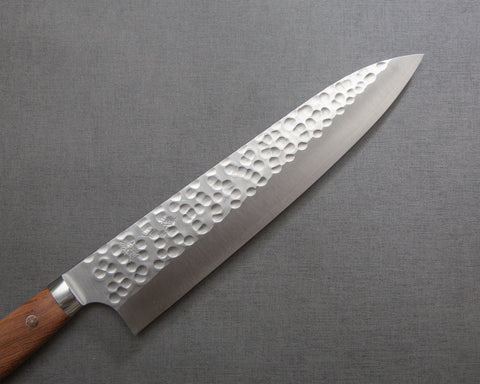 Yoshimi Kato R2/SG2 Tsuchime Gyuto with Cherry Wood Handle