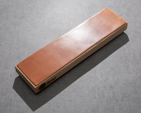 Leather Strop with American White Oak Base
