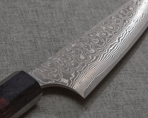 Masakage "Kumo" VG10 Kurosome Damascus 150mm Honesuki