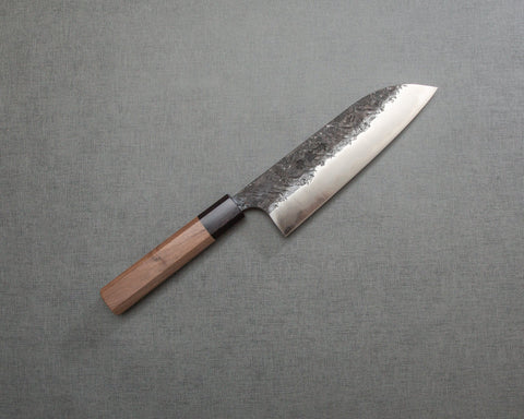 Kisuke Aogami #2 Warikomi Kurouchi  Tsuchime 165mm Santoku