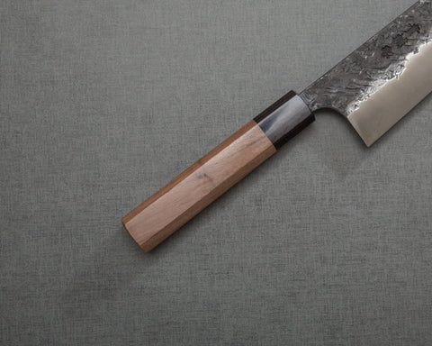 Kisuke Aogami #2 Warikomi Kurouchi Tsuchime 165mm Santoku