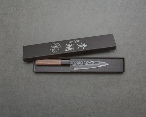Kisuke Aogami #2 Hon-Warikomi Kurouchi Tsuchime Hon-Kasumi Petty