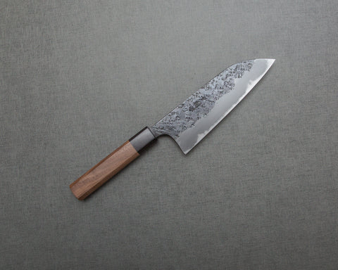 Kisuke Aogami #2 Hon-Warikomi Kurouchi Tsuchime Hon-Kasumi 165mm Santoku