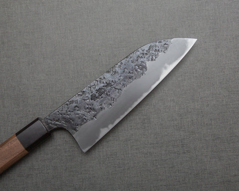 Kisuke Aogami #2 Hon-Warikomi Kurouchi Tsuchime Hon-Kasumi 165mm Santoku