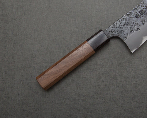 Kisuke Aogami #2 Hon-Warikomi Kurouchi Tsuchime Hon-Kasumi 165mm Santoku