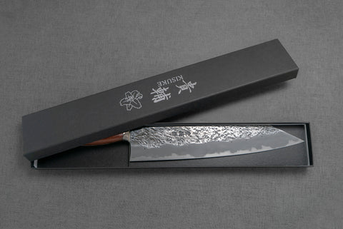 Kisuke Shirogami #2 Hon-Warikomi Tsuchime 270mm Kiritsuke Gyuto with Rosewood Handle