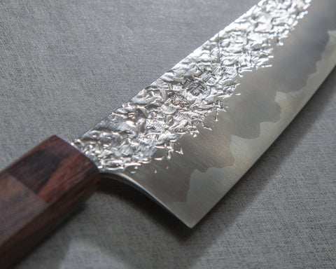 Kisuke ATS-34 Warikomi Tsuchime 210mm Gyuto with Rosewood Handle