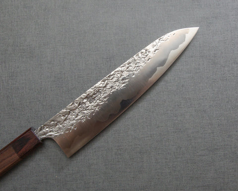 Kisuke ATS-34 Warikomi Tsuchime 210mm Gyuto with Rosewood Handle