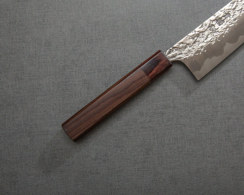Kisuke ATS-34 Warikomi Tsuchime 210mm Gyuto with Rosewood Handle