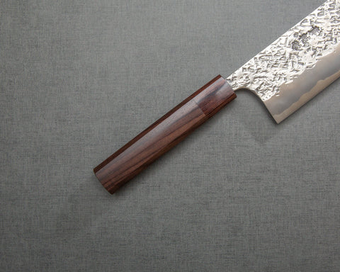 Kisuke ATS-34 Warikomi Tsuchime 165mm Nakiri with Rosewood Handle