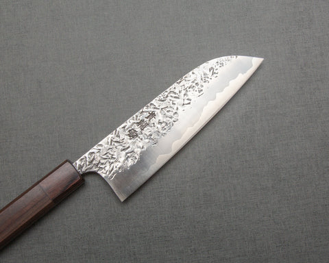Kisuke ATS-34 Warikomi Tsuchime 165mm Santoku with Rosewood Handle