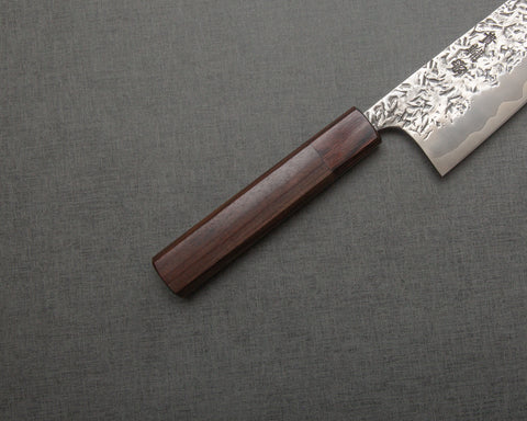 Kisuke ATS-34 Warikomi Tsuchime 165mm Santoku with Rosewood Handle