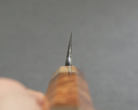 Akiharu Mizuno "Tantetsu Goma" Shirogami #2 Honyaki Double-Side Mirror Ripple 360mm Yanagiba