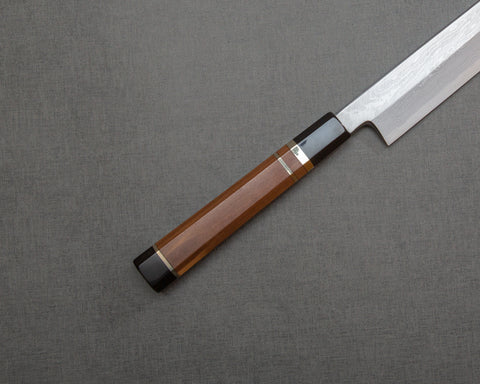 Nakakawa Aogami #1 大馬士革 330 毫米柳葉,帶 Lignum Vitae 手柄和 Saya