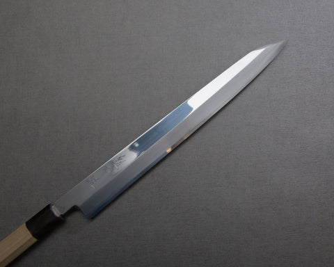 Kaishin "Akatsuki" Aogami #2 Mirror Kiritsuke Yanagiba with Saya