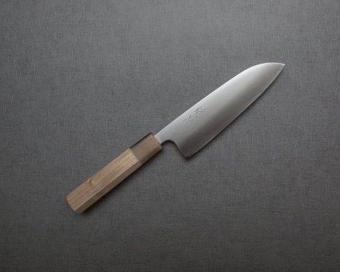 Kaishin "Thin Series" Ginsan (Silver #3) 165mm Santoku