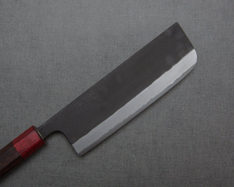 Kaishin Shirogami #2 Kurouchi 165mm Nakiri with Rosewood Handle