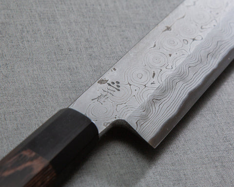 Nigara "Anmon" Aogami #2 Kurosome Damascus 165mm Usuba