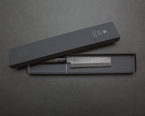 Nigara "Anmon" Aogami #2 Kurosome Damascus 165mm Usuba